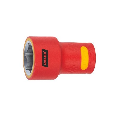 Holex Hexagon socket- 3/8 inch fully insulated- Width across flats: 19mm 637687 19